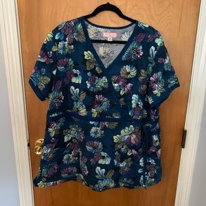 Koi Scrub Top